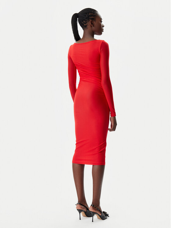 PINKO PINKO Abito da cocktail 104838 A2H1 R48 Rosso Slim Fit