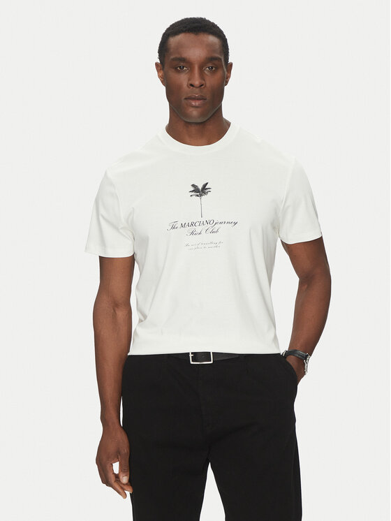 Marciano Guess Marciano Guess Marškinėliai 5GHI09 6323A Balta Regular Fit