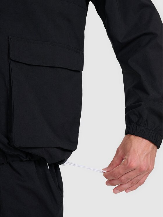 4F 4F Bunda pro přechodné období 4FRAW25TSWSM2460-20S Černá Regular Fit