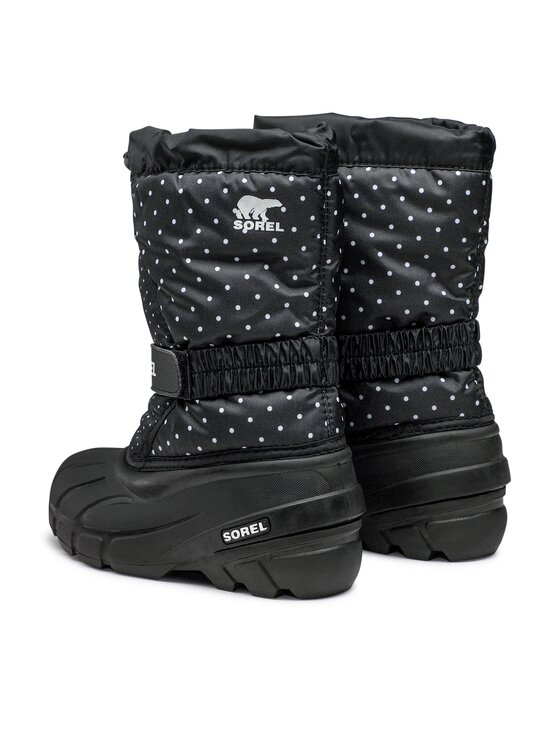 Sorel Sorel Μπότες Χιονιού Youth Flurry Print NY3503-010 Μαύρο