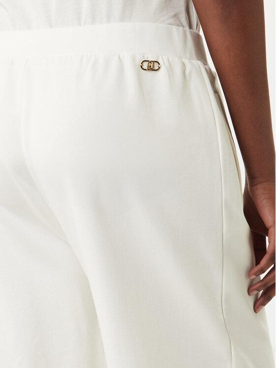 Liu Jo Sport Liu Jo Sport Pantaloni di tessuto TA6211 FS090 Écru Regular Fit