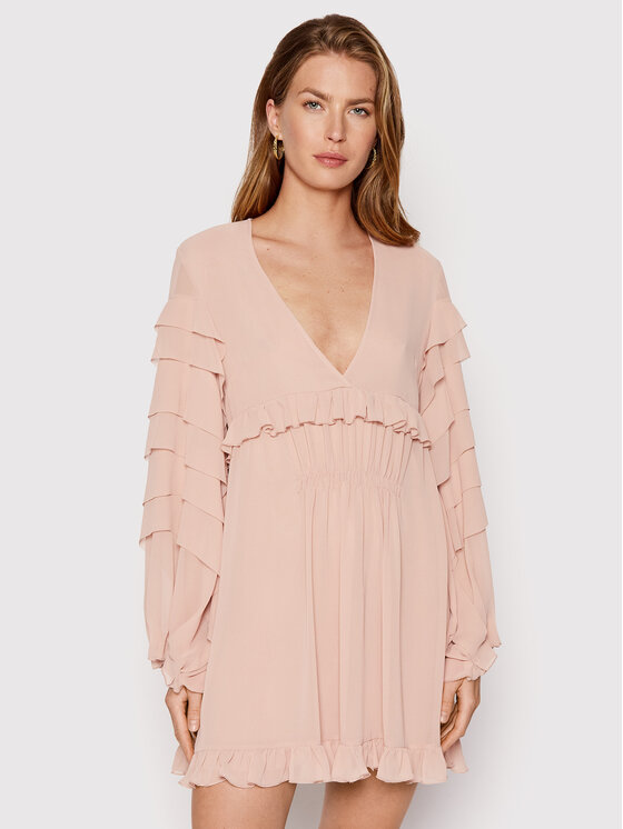 Abito da cocktail P_MF0509 Rosa Relaxed Fit