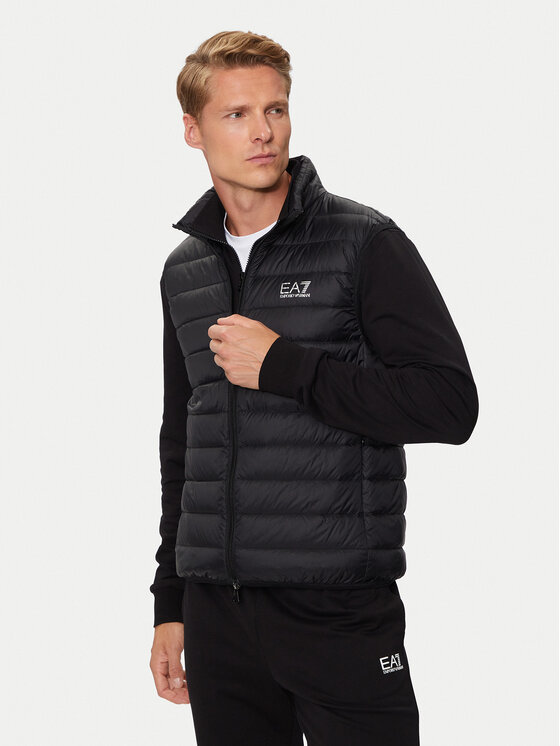 EA7 Emporio Armani EA7 Emporio Armani Vestă elegantă 8NPQ06 PNGPZ 1200 Negru Regular Fit