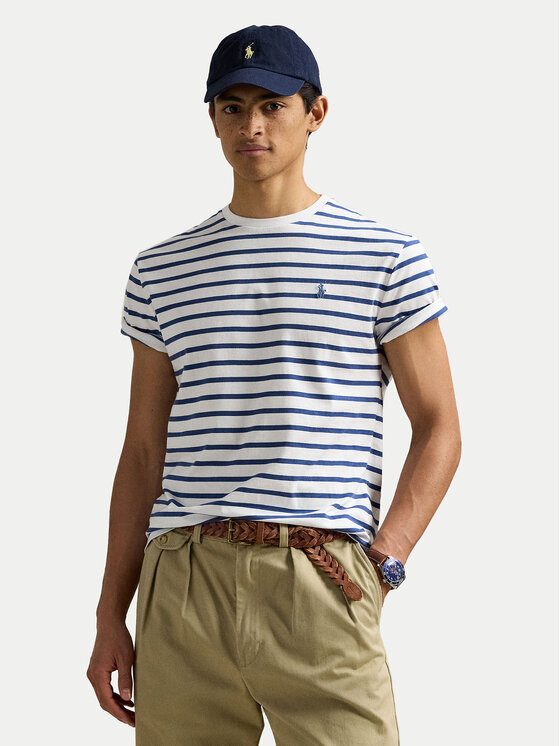 Polo Ralph Lauren Polo Ralph Lauren T-Shirt 710938134008 Tmavomodrá Custom Slim Fit