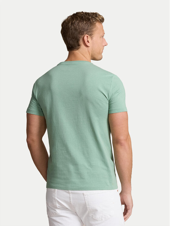 Polo Ralph Lauren Polo Ralph Lauren Majica 710671438375 Zelena Custom Slim Fit
