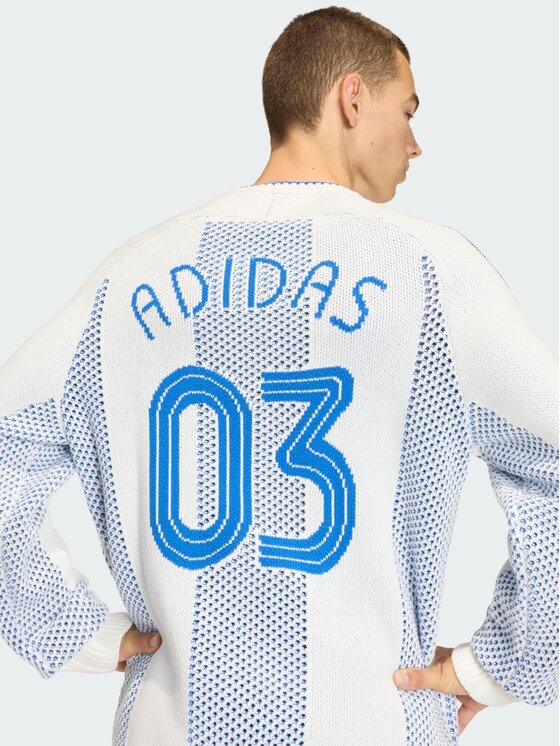 adidas adidas Longsleeve 158369 Biały Loose Fit