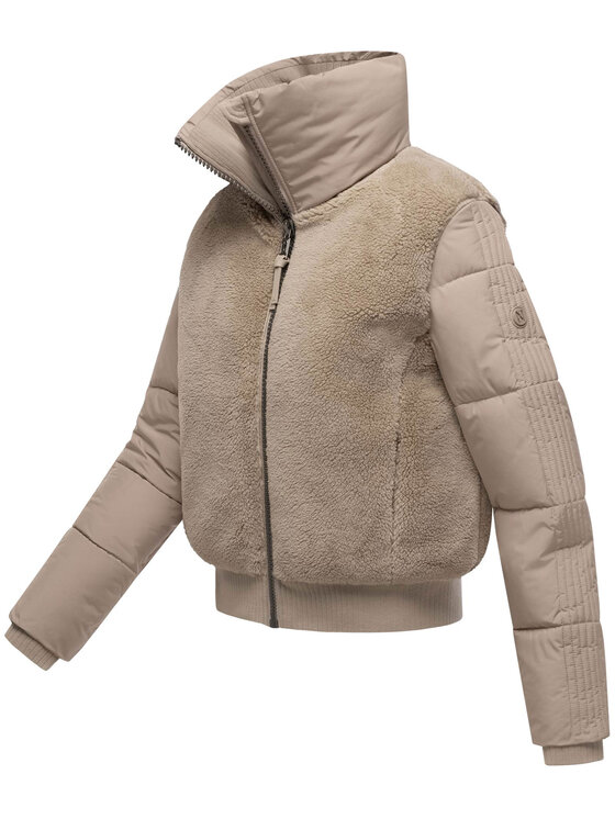 Navahoo Navahoo Kurtka zimowa Teddyzone Szary Regular Fit