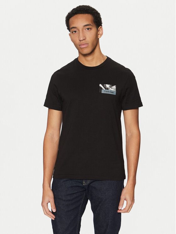 Férfi Póló Calvin Klein, Méret: XXL, Fekete, Graphic K10K113799