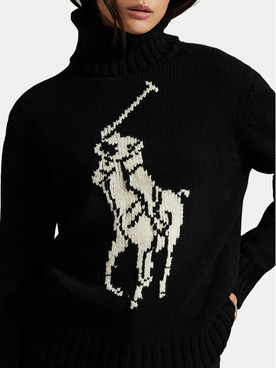 Polo Ralph Lauren Polo Ralph Lauren Rollkragenpullover 211978329002 Schwarz Relaxed Fit