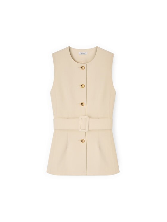 Motivi Motivi Giacca di transizione L002Q000063N002 Crema Regular Fit