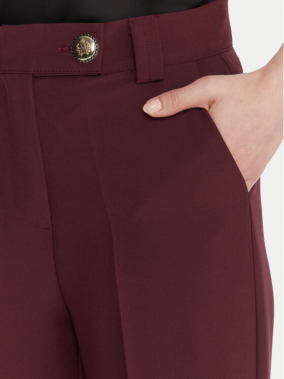 Maryley Maryley Текстилни панталони 25IB563/43BU Бордо Regular Fit