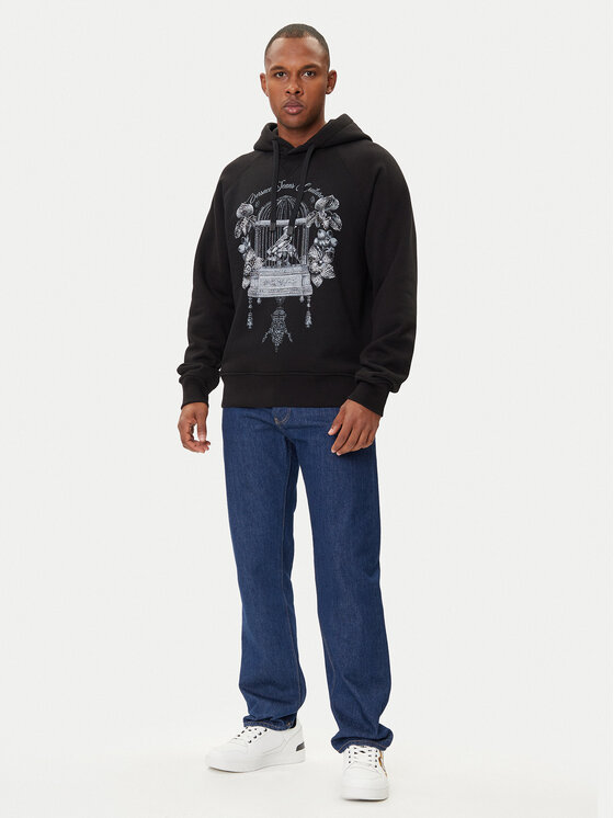 Versace Jeans Couture Versace Jeans Couture Mikina 79GAIP08 CF07P Čierna Regular Fit
