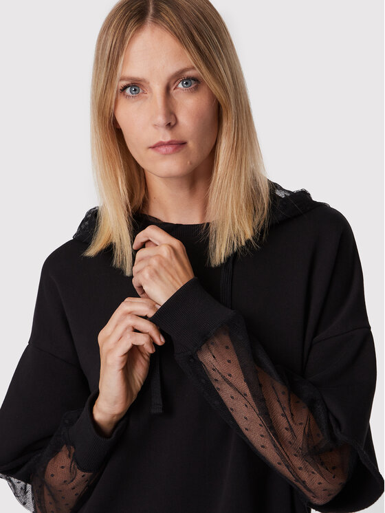 Red Valentino Red Valentino Трикотажна сукня 1R3MJ09H Чорний Regular Fit