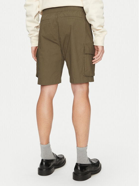 Calvin Klein Jeans Calvin Klein Jeans Šortky z materiálu J30J327376 Khaki Regular Fit