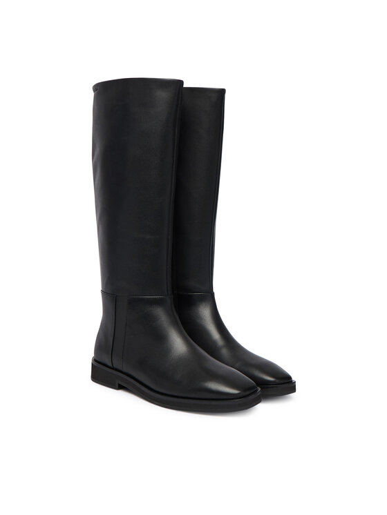 Calvin Klein Calvin Klein Csizma Formal Utk Boot Lth HW0HW02599 Fekete