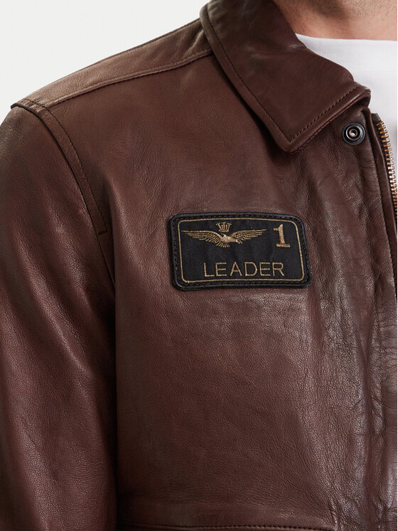 Aeronautica Militare Aeronautica Militare Кожено яке 262PN0895U100839 Кафяв Regular Fit