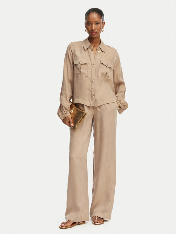 Guess Guess Pantaloni di tessuto W6GB07 W1781 Beige Regular Fit