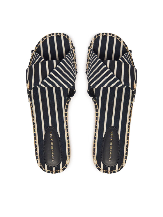 Tommy Hilfiger Tommy Hilfiger Şlapi Canvas FW0FW09140 Bleumarin