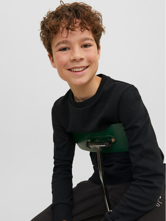 Jack&Jones Junior Jack&Jones Junior Μπλούζα 12182520 Μαύρο Regular Fit