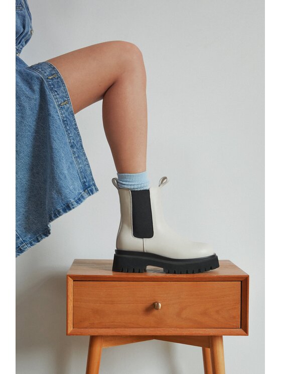 Estro Estro Μποτάκια ER00112256 Λευκό