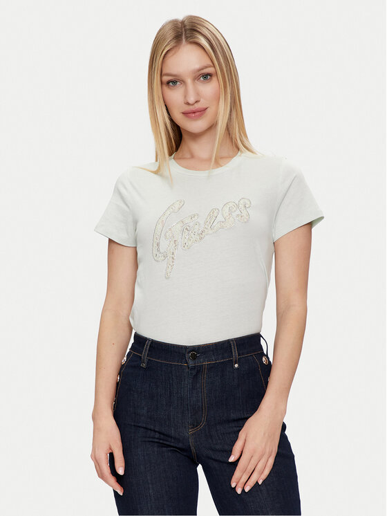 Guess Guess T-shirt W4RI25 K9RM1 Siva Regular Fit