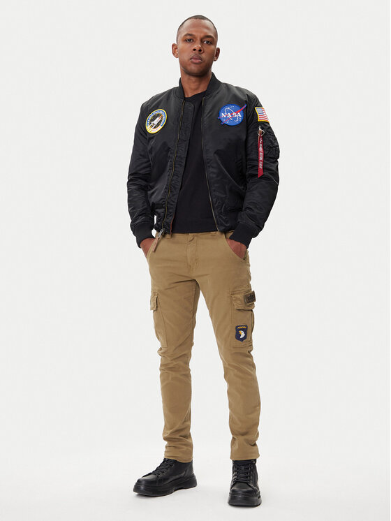 Alpha Industries Alpha Industries Bomber dzseki Nasa 166107 Fekete Regular Fit