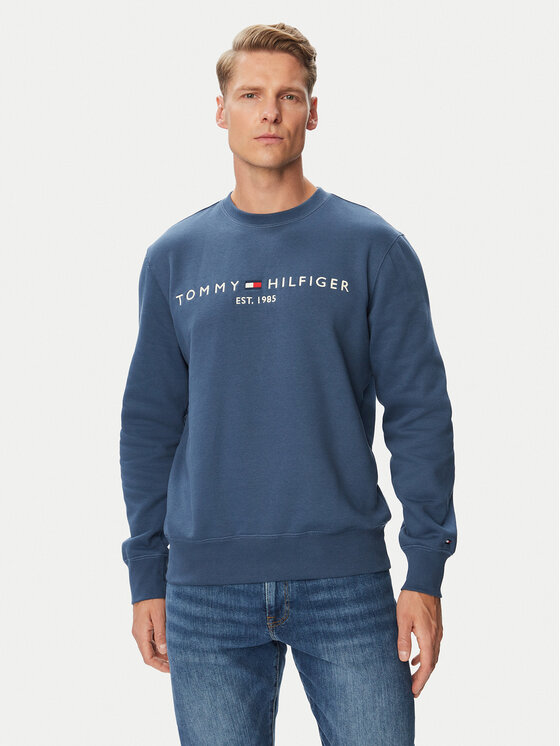 Tommy Hilfiger Tommy Hilfiger Mikina Logo MW0MW11596 Modrá Regular Fit