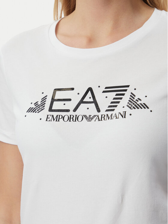 EA7 Emporio Armani EA7 Emporio Armani Tricou 7W001445 AF10373 U0002 Alb Regular Fit