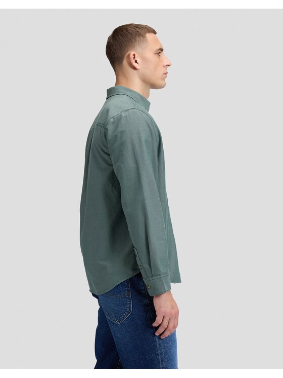 Lee Lee Koszula WORKWEAR BUTTON DOWN Zielony Relaxed Fit