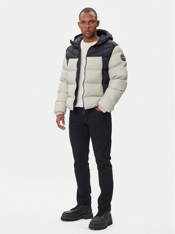 Napapijri Napapijri Zimska jakna A-Molveno NP0A88V2 Siva Regular Fit