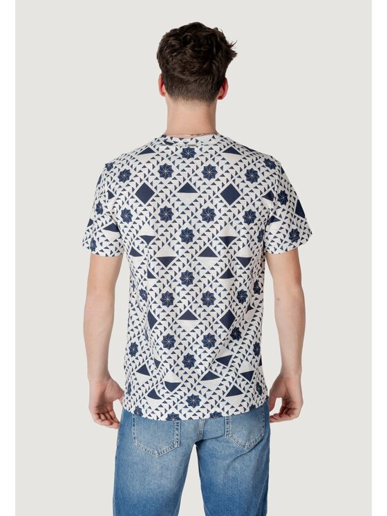 Antony Morato Antony Morato T-shirt REGULAR FIT WITH LOGOED METAL BADGE Blu Regular Fit