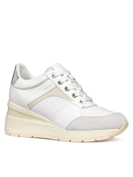 Geox Geox Sneakersy D Zosma D558LA 08522 C1352 Biały