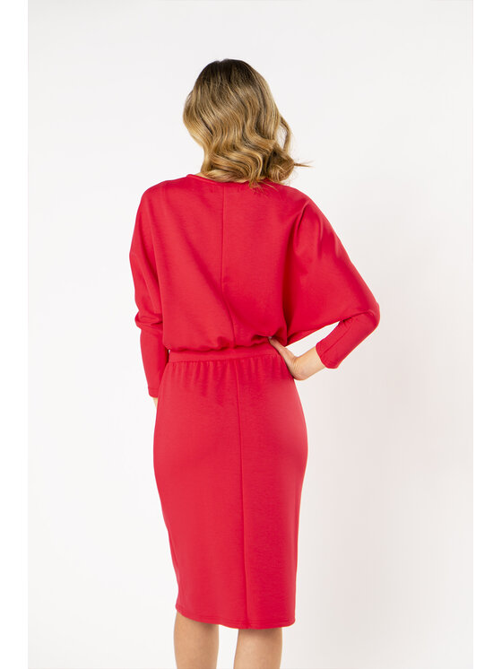 QUIOSQUE QUIOSQUE Každodenné šaty RED FRENCH DRESS Červená Regular Fit