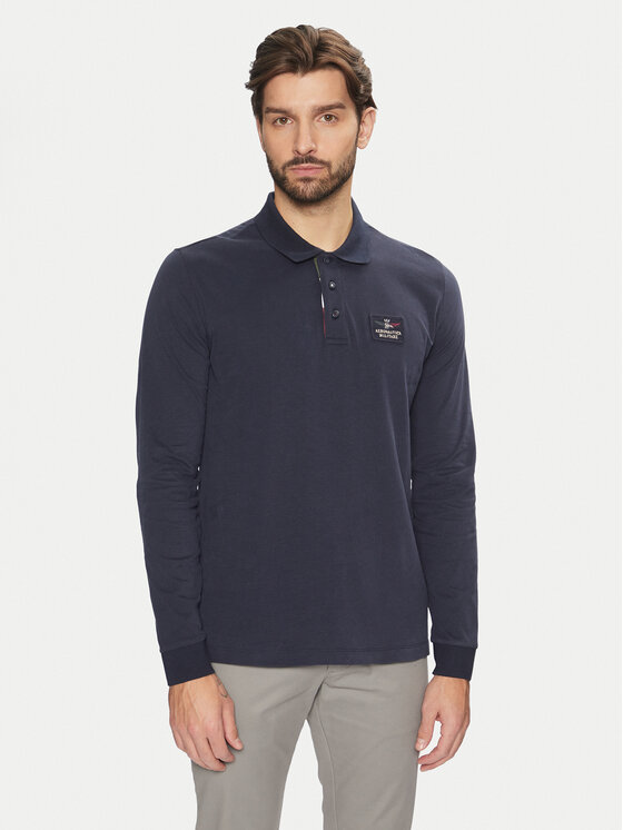 Aeronautica Militare Polokošeľa 242PO1840J662 Tmavomodrá Regular Fit