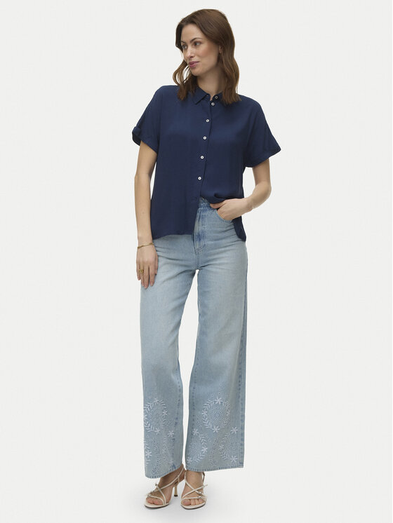 Vero Moda Vero Moda Košeľa Alice 10342668 Tmavomodrá Regular Fit