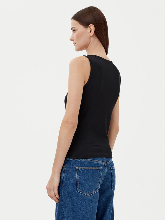 Calvin Klein Calvin Klein Top K20K208246 Czarny Slim Fit