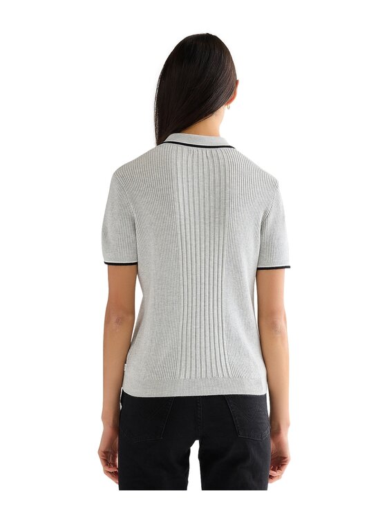 Wrangler Wrangler Polo 112378105 Szary Regular Fit