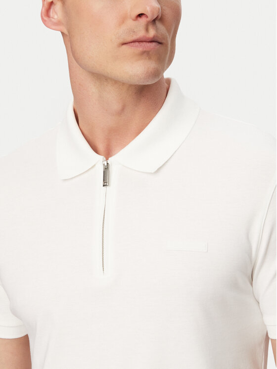 Calvin Klein Calvin Klein Tricou polo LV04LE255G Alb Slim Fit