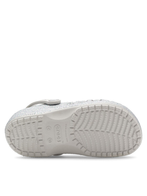 Crocs Crocs Ciabatte BAYA GLITTER CLOG K 207015-040 Argento