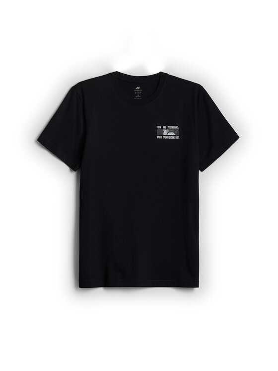 4F 4F T-Shirt STUDIO 4F Czarny Regular Fit