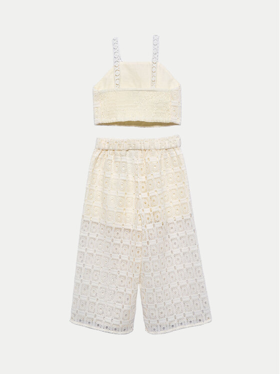 Abel & Lula Abel & Lula Set Top und Hose 5236 Écru Regular Fit