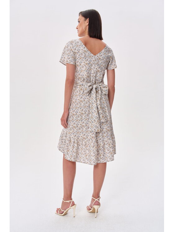 blue shadow blue shadow Sukienka codzienna Femme Beżowy Standard Fit