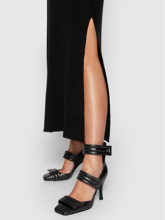 Vestito di maglia 3M8367 Nero Regular Fit