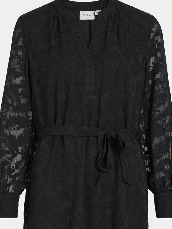 Vila Vila Coctailkleid Flema 14096983 Schwarz Regular Fit