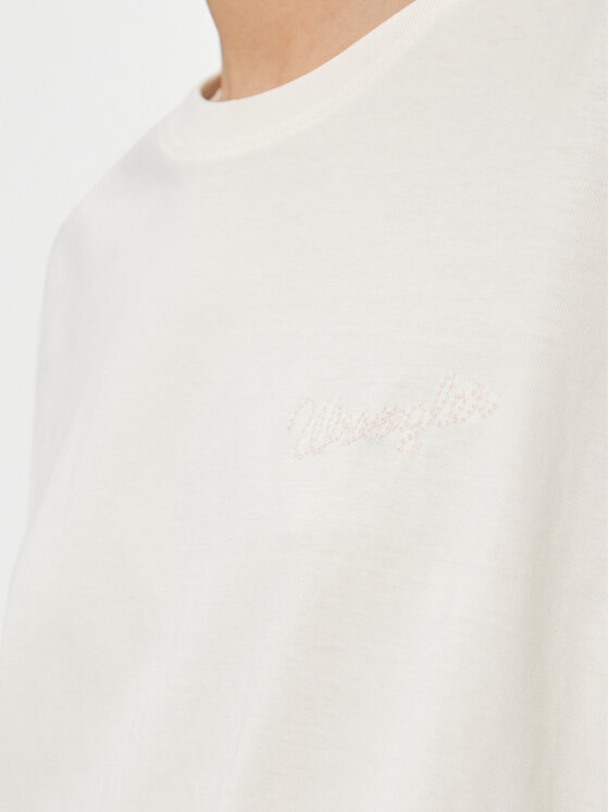 Wrangler Wrangler T-Shirt Girlfriend 112343069 Λευκό Loose Fit