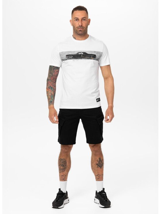 PITBULL PITBULL T-Shirt DEVIL'S DEVILLE Biały Regular Fit
