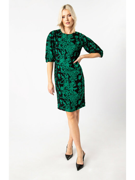 QUIOSQUE QUIOSQUE Sukienka codzienna 4LD011955 Zielony Regular Fit