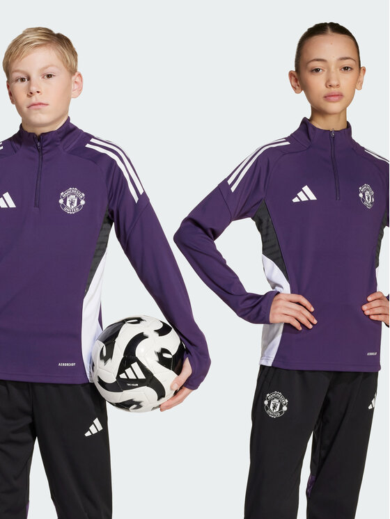 adidas adidas Bluza techniczna 152019 Fioletowy Slim Fit