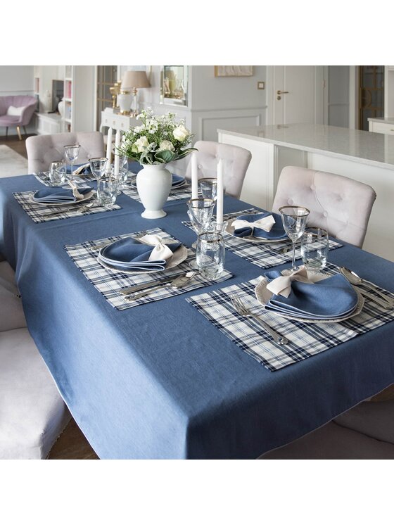Roseberry Home Roseberry Home Obrus Royal Blue Niebieski