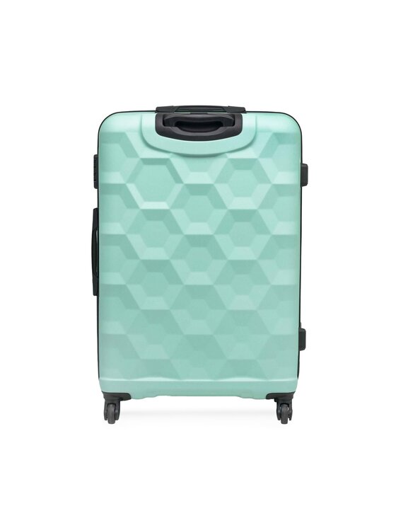 Lasocki Lasocki Velik kovček WAL-L-01MINT-ABS-04 Turkizna